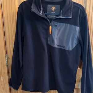 Timberland Men's Black and Gray Pullover Jacket